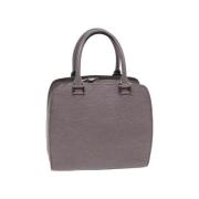 Pre-owned Leather louis-vuitton-bags Louis Vuitton Vintage , Gray , Da...