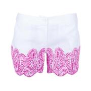 Witte Pruimenbloesem Minishort Michael Kors , White , Dames