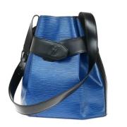 Pre-owned Leather louis-vuitton-bags Louis Vuitton Vintage , Blue , Da...