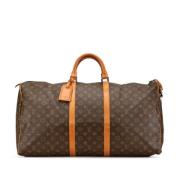 Pre-owned Canvas handbags Louis Vuitton Vintage , Brown , Dames