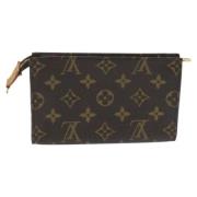 Pre-owned Leather pouches Louis Vuitton Vintage , Brown , Dames