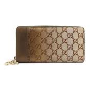 Pre-owned Canvas wallets Gucci Vintage , Brown , Dames