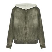 Sweatshirt met applicaties Golden Goose , Gray , Heren