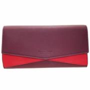 Pre-owned Leather wallets Bottega Veneta Vintage , Red , Dames