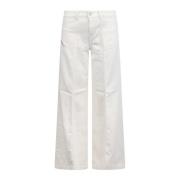 Flare D-Akii Jeans Diesel , White , Dames