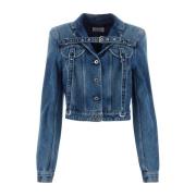 Stijlvolle Denim Blazer voor Mannen Off White , Blue , Dames