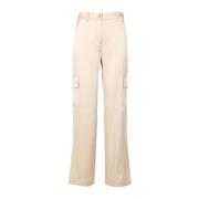 Wide Trousers Michael Kors , Beige , Dames