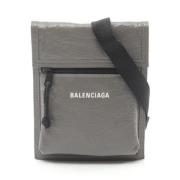 Pre-owned Leather crossbody-bags Balenciaga Vintage , Gray , Heren