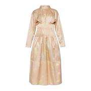 Zijden jurk Fabiana Filippi , Beige , Dames