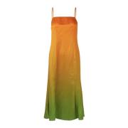 Gradient Zijde-Blend Jurk Samsøe Samsøe , Multicolor , Dames