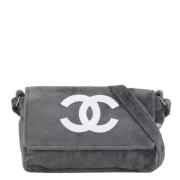 Pre-owned Fabric crossbody-bags Chanel Vintage , Gray , Dames