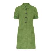 Frisgroene jurk met korte mouwen Bruuns Bazaar , Green , Dames