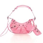 Pre-owned Leather handbags Balenciaga Vintage , Pink , Dames