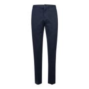 Blauwe Casual Broek voor Mannen Kiton , Blue , Heren