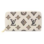 Pre-owned Canvas wallets Louis Vuitton Vintage , Beige , Dames