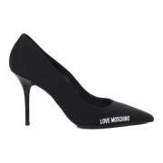 Klassieke Glamoureuze Pumps met Amandelvormige Neus Love Moschino , Bl...