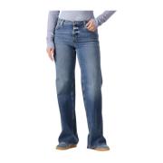 Rechte Pijp Blauwe Jeans voor Dames Closed , Blue , Dames