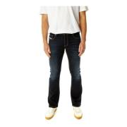 Bootcut Jeans met medium rise Diesel , Blue , Heren