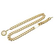 Pre-owned Metal belts Chanel Vintage , Yellow , Dames