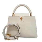 Pre-owned Leather louis-vuitton-bags Louis Vuitton Vintage , White , D...