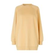 Oversized Crew-Neck Sweater Samsøe Samsøe , Yellow , Dames