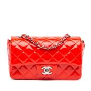 Pre-owned Leather crossbody-bags Chanel Vintage , Red , Dames