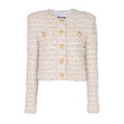 Stijlvolle Dameskleding Bianco E Oro Balmain , White , Dames