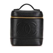 Pre-owned Leather chanel-bags Chanel Vintage , Black , Dames