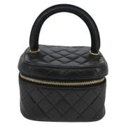 Pre-owned Leather chanel-bags Chanel Vintage , Black , Dames