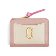 Roze Leren Logo Plaque Tas Marc Jacobs , Pink , Dames