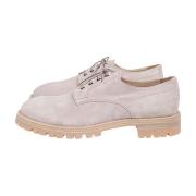 Derby Suède Schoenen Eleventy , Beige , Heren