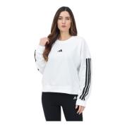 Witte Sweater Essentials 3-Stripes French Terry Adidas , White , Dames