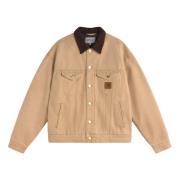 Veelzijdige Canvas Trucker Jack Carhartt Wip , Beige , Heren