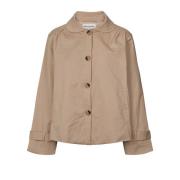 Elegante Tijdloze Violall Jas Ecru Lollys Laundry , Beige , Dames