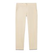 Chino broek gemaakt van Tencel stof Oltre , White , Dames