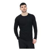 Zwarte Crew Neck Sweater Essential Selected Homme , Black , Heren