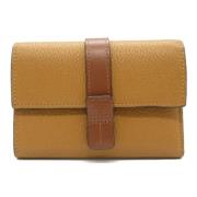 Pre-owned Leather wallets Loewe Pre-owned , Brown , Dames