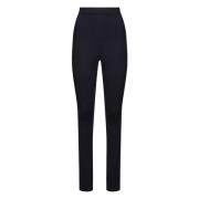 Blauwe Jersey Broek met Ritsen Andamane , Blue , Dames