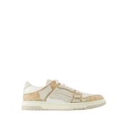 Bruin Leren Lage Sneakers Amiri , Brown , Heren