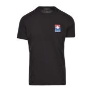 T-Shirt Dsquared2 , Black , Heren