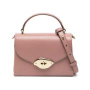 Roze Twist Lock Top Handtas Mulberry , Pink , Dames