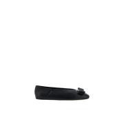 Strik Ballerina's met Metalen Plaatje Salvatore Ferragamo , Black , Da...