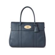 Blauwe Postman's Lock Handtas Mulberry , Blue , Dames