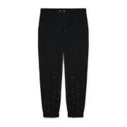 Geborduurde joggingbroek Fiorella Rubino , Black , Dames