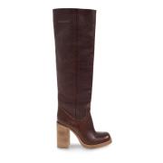 Leren laarzen Dsquared2 , Brown , Dames