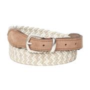 Beige Riem met Gespsluiting Eleventy , Beige , Heren