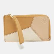 Pre-owned Leather wallets Loewe Pre-owned , Beige , Dames