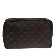 Pre-owned Canvas clutches Louis Vuitton Vintage , Brown , Dames