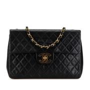 Pre-owned Leather crossbody-bags Chanel Vintage , Black , Dames