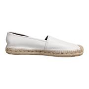 Witte leren instap espadrilles Dolce & Gabbana , White , Heren